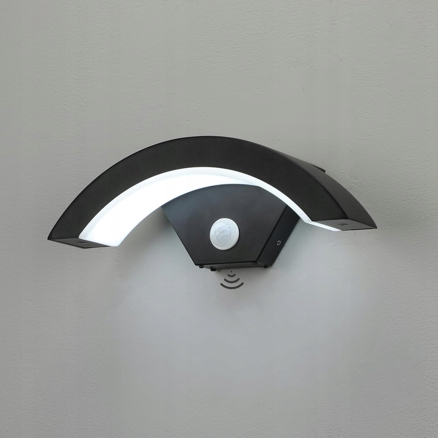 Venkovní nástěnné svítidlo Led zahradní fasádní lampa IP65Snímač pohybu 18W