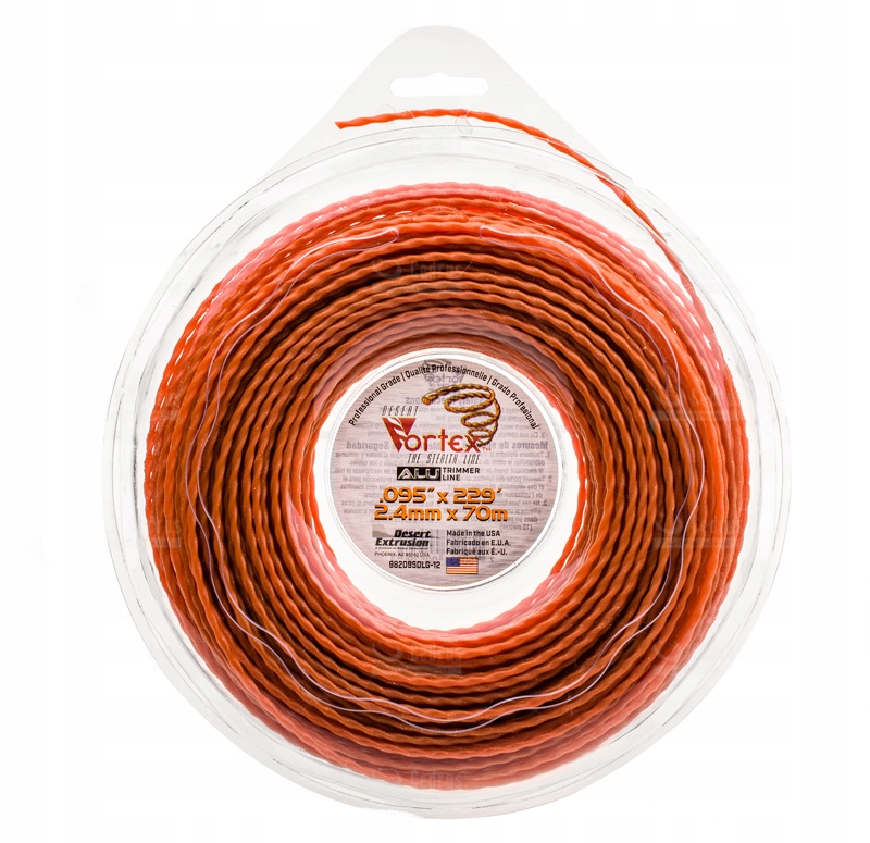 

Żyłka Vortex Aluminium Spiralna 2,4MM 70M Usa