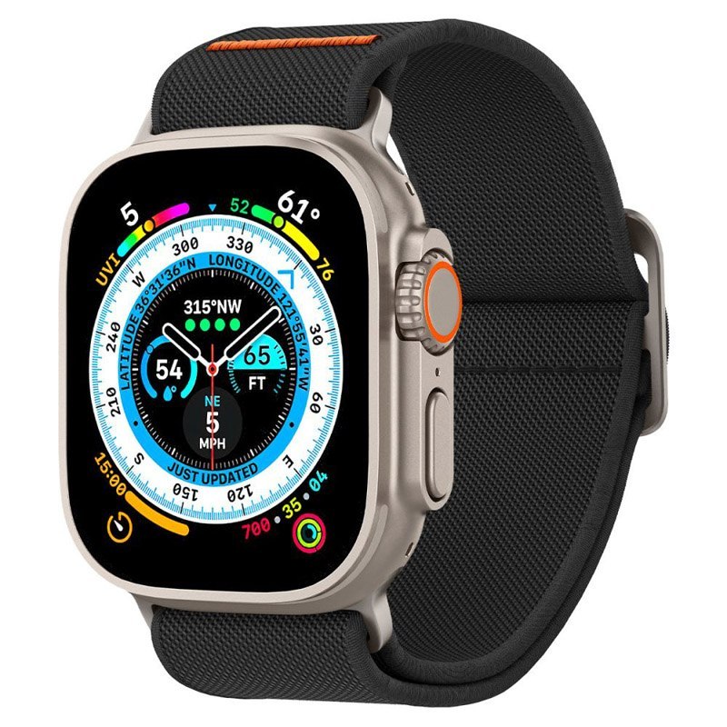 Spigen Fit Lite Ultra – řemínek pro Apple Watch 42/44/45/49 mm (černý)