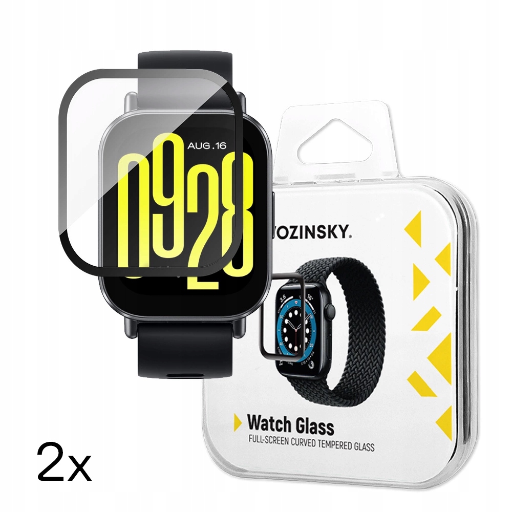 Wozinsky Szkło Hartowane Do Xiaomi Redmi Watch 5 Active 2 Sztuki Full Glue