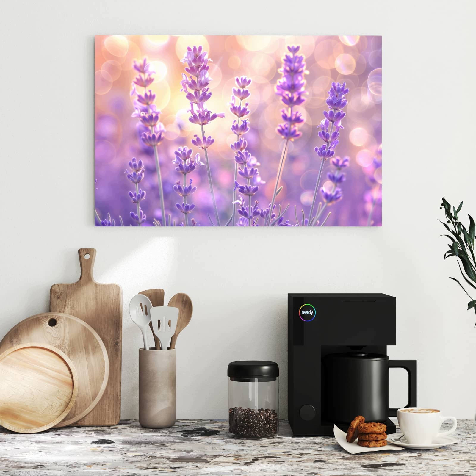 Magnetická tabule Pole kwitnoucej lawendy 60 × 40 cm