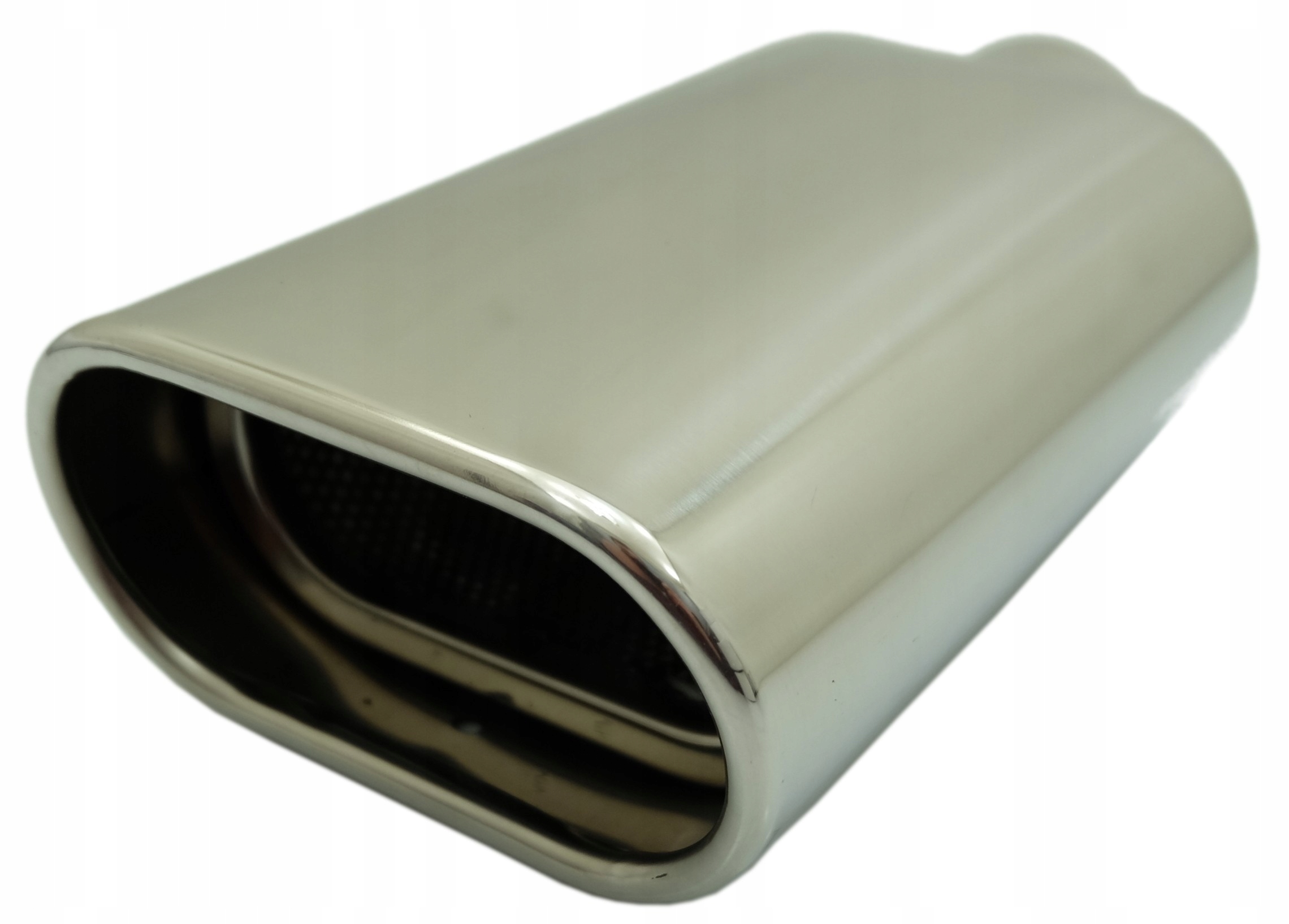 Наконечник глушника овальна широка нержавіюча сталь