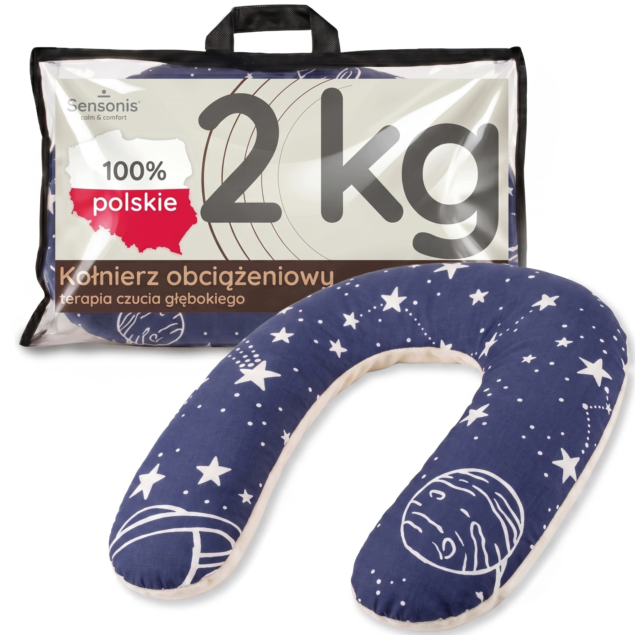 Kołnierz obciążeniowy dla dzieci 2kg (reg.) na ramiona Polski gadżet Adhd