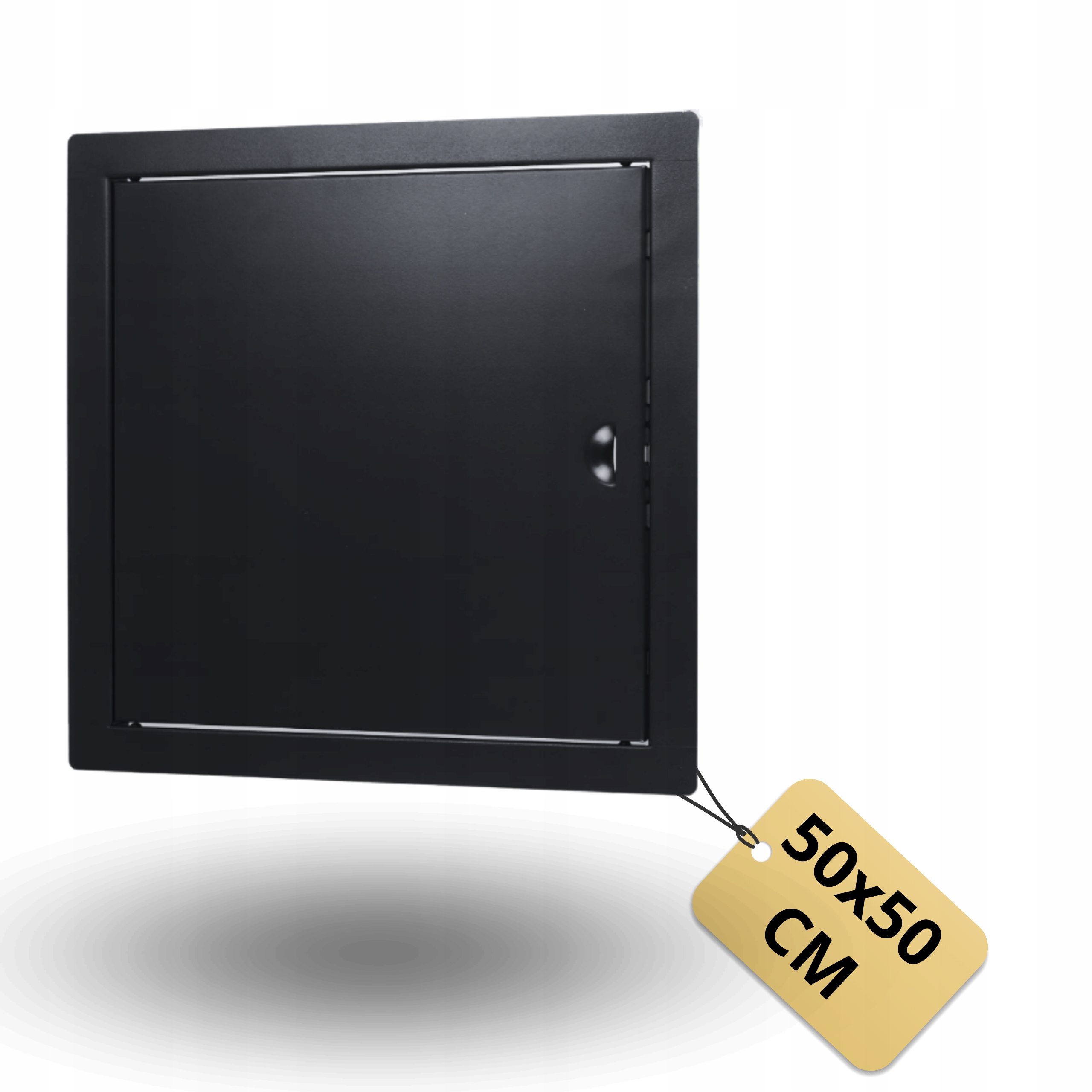 Revizní Dvířka Černá 50x50 cm Kovový Rámeček Čistící Zámek