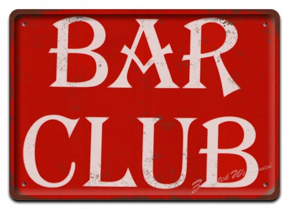 Bar Metalowy Szyld Obrazek Vintage Retro #05784