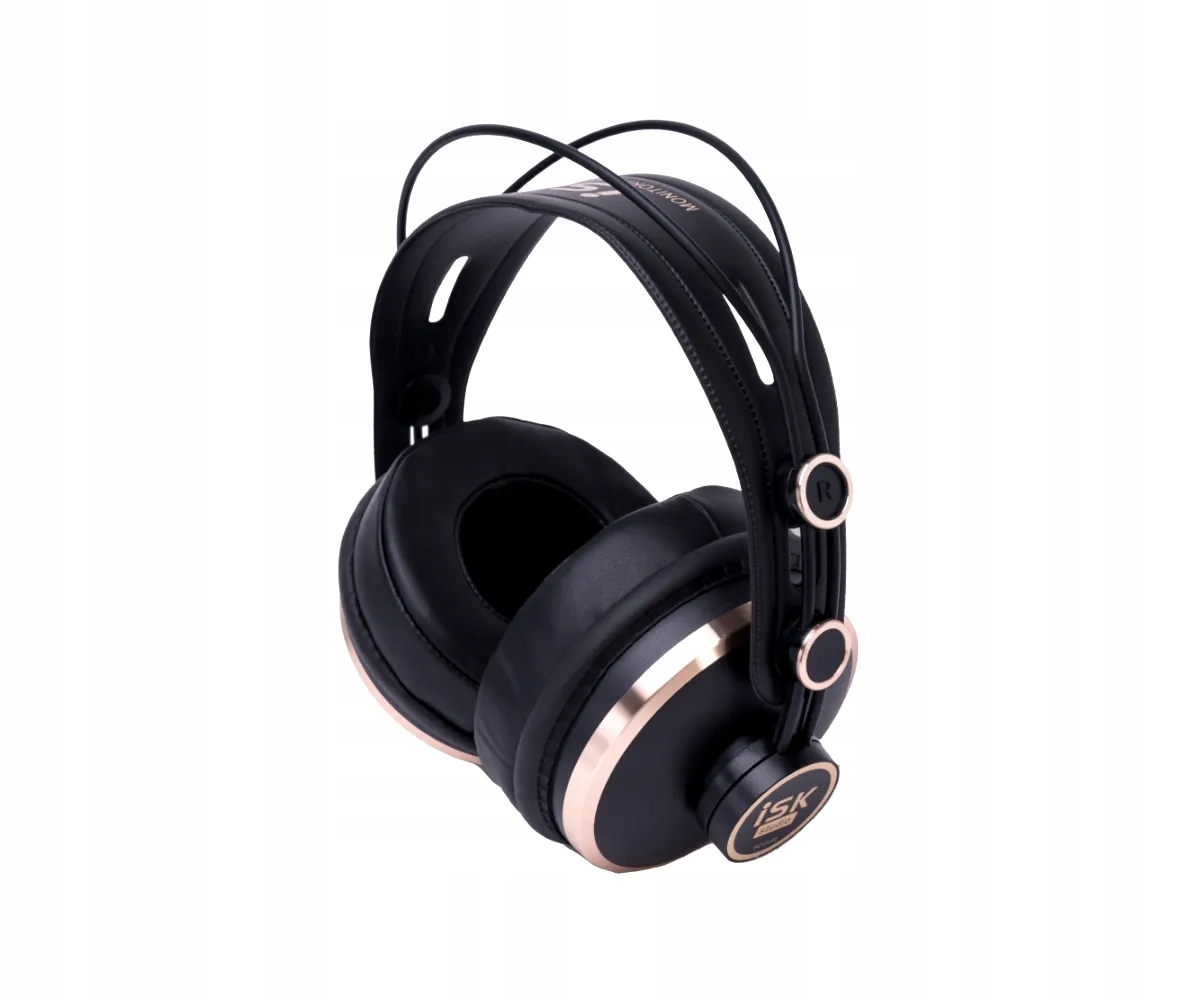 Słuchawki studyjne nauszne Isk HD9999 MiniJack 3,5 mm/6.3 mm Etui Czarne