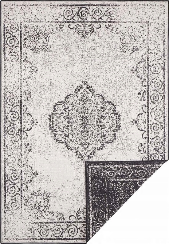 

Dywan na taras Cebu - czarno kremowy 120x170 cm