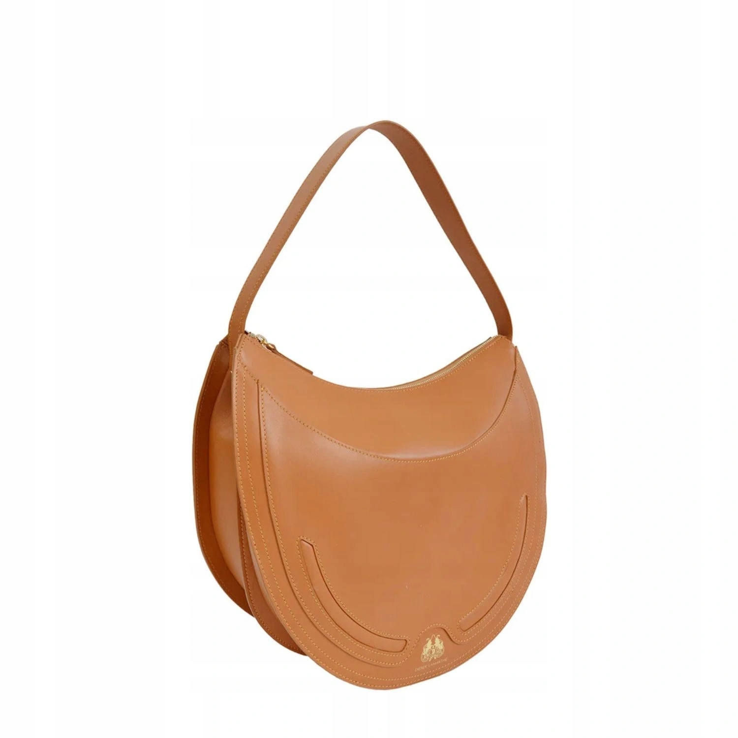 Dámská kabelka Lamarthe Paris kožená velká, prostorná, karamelová