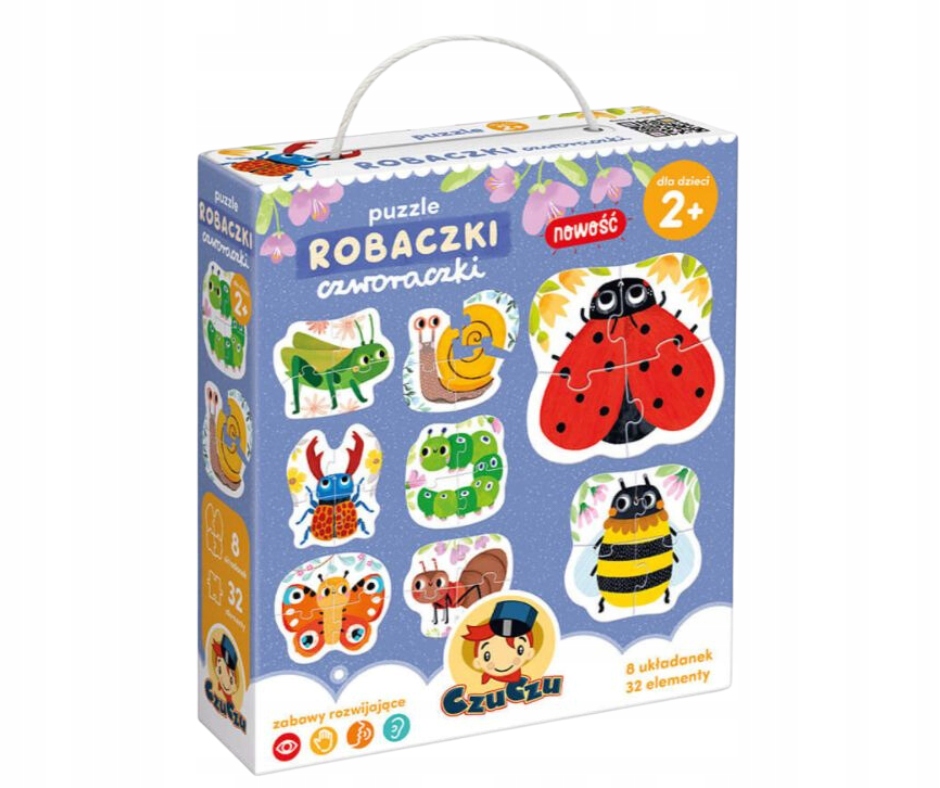 

CzuCzu Puzzle Robaczki Czworaczki Układanka 2+