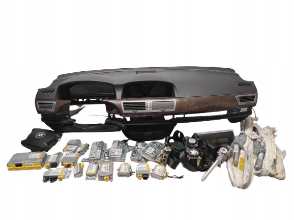 BMW 7 E65 E66 01- DESKA KONSOLA PODUSZKI PASY MODUŁ