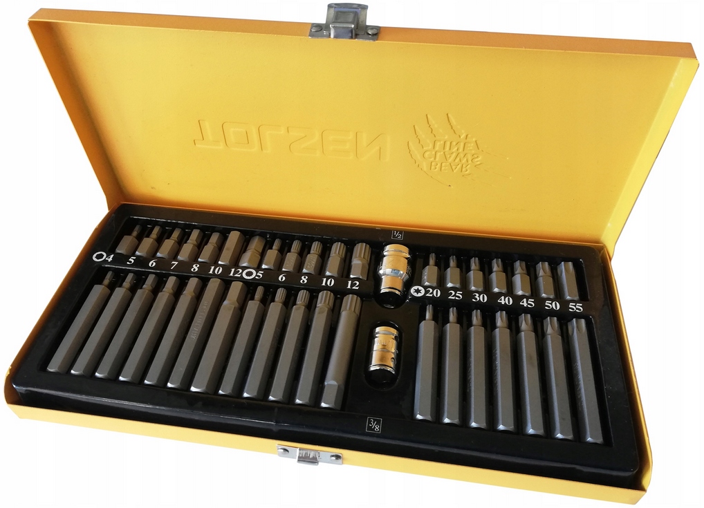 Tolsen Sada bitů s adaptéry 40ks