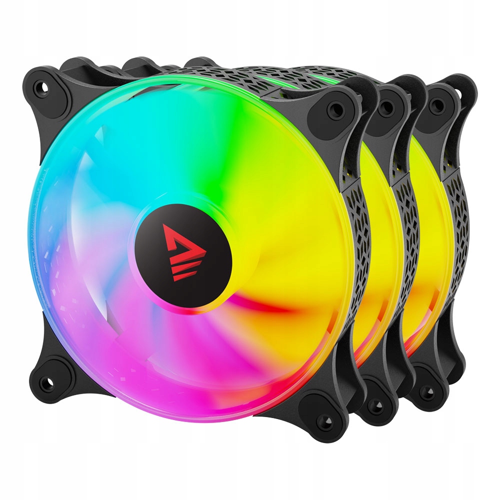 Sada 3 ventilátorů 120x120 mm Savio Blast Fan Set Argb Led 3-pin 5V Pwm