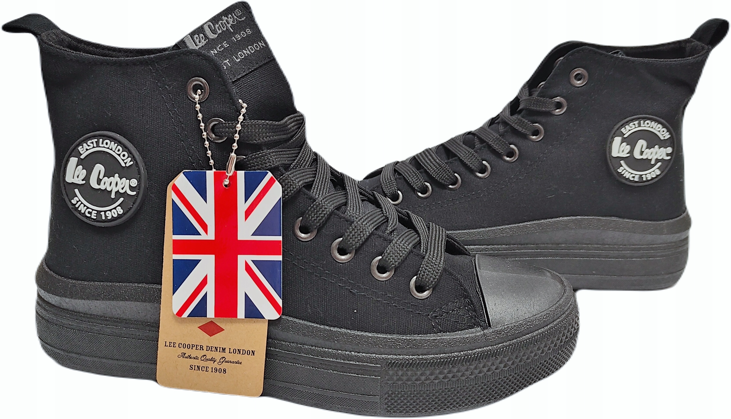 Dlouhé tenisky Lee Cooper 23-44-1628L černé r38