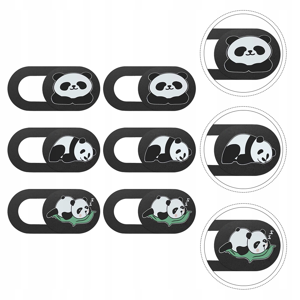 OSŁONA KAMERY TAPENADE Z SUWAKIEM PRYWATNOŚCI Kolor dominujący czarny