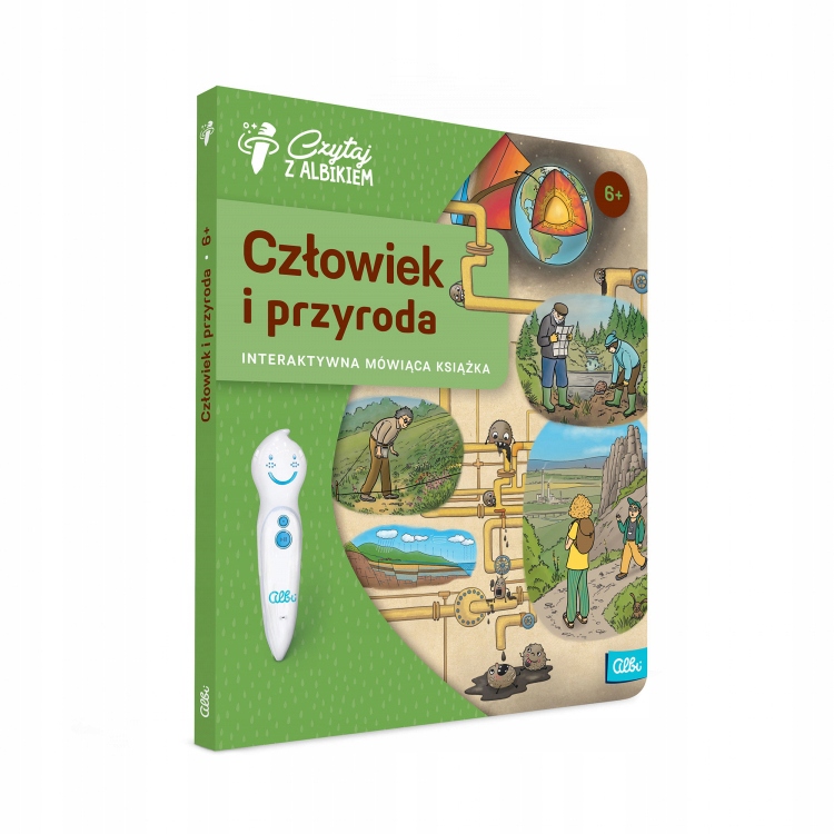 ALBI CZYTAJ Z ALBIKIEM CZŁOWIEK I PRZYRODA INTERAKTYWNA MÓWIĄCA KSIĄŻKA QC9 ISBN 9788395423987