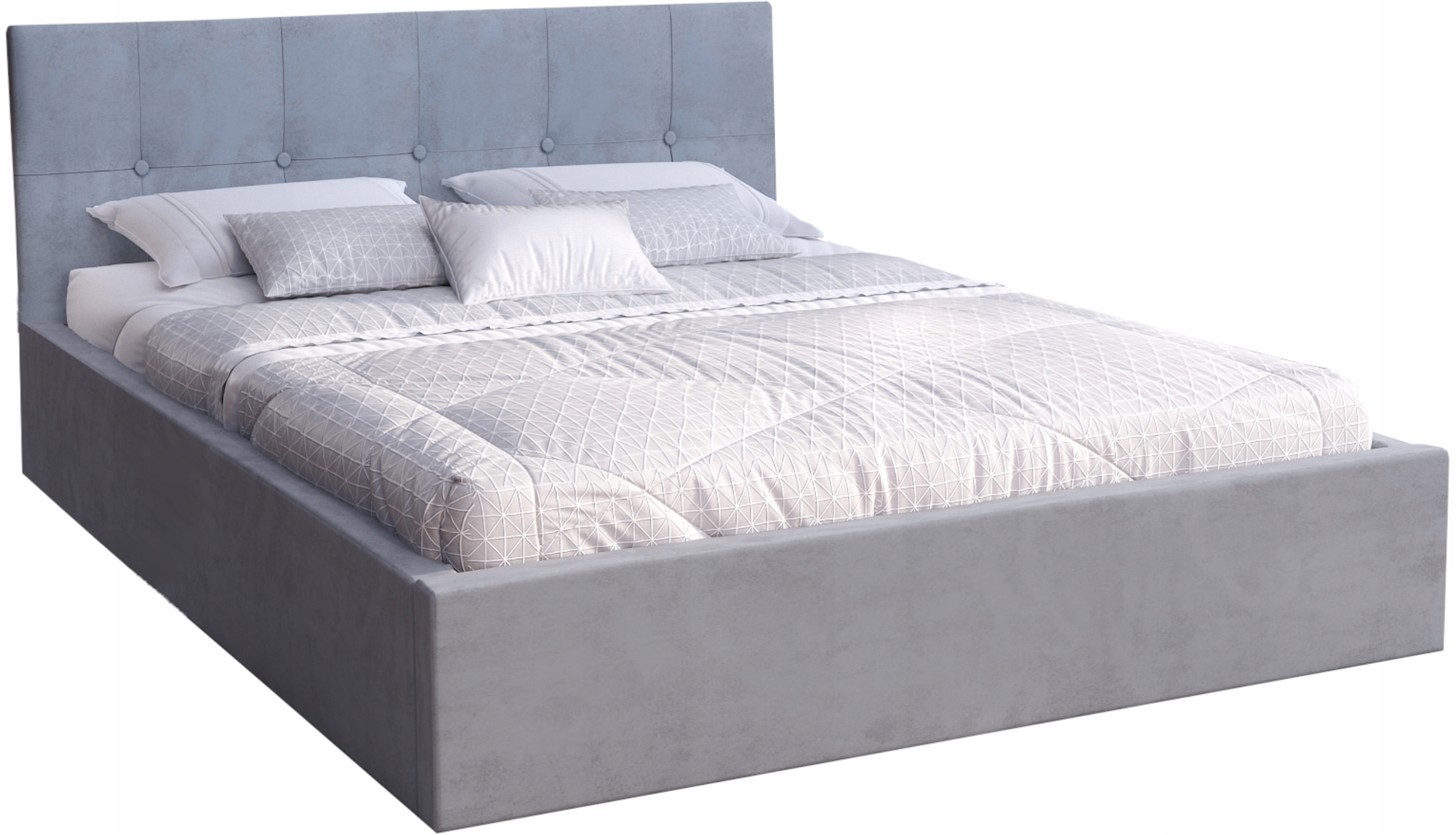 

Łóżko tapicerowane Rino 180x200 kolor szary