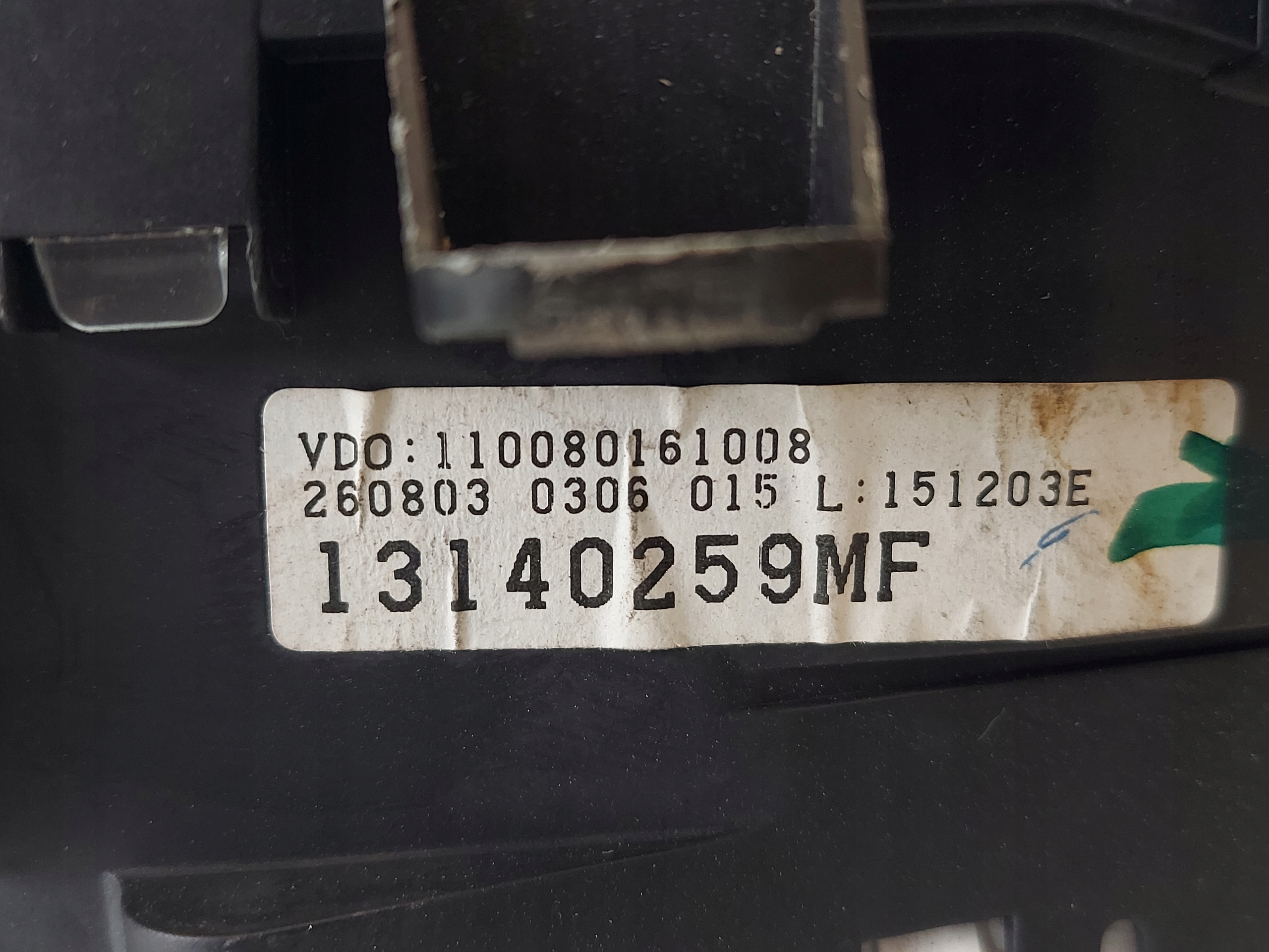 dials clock OPEL MERIVA 1.7 CDTI 13140259MF