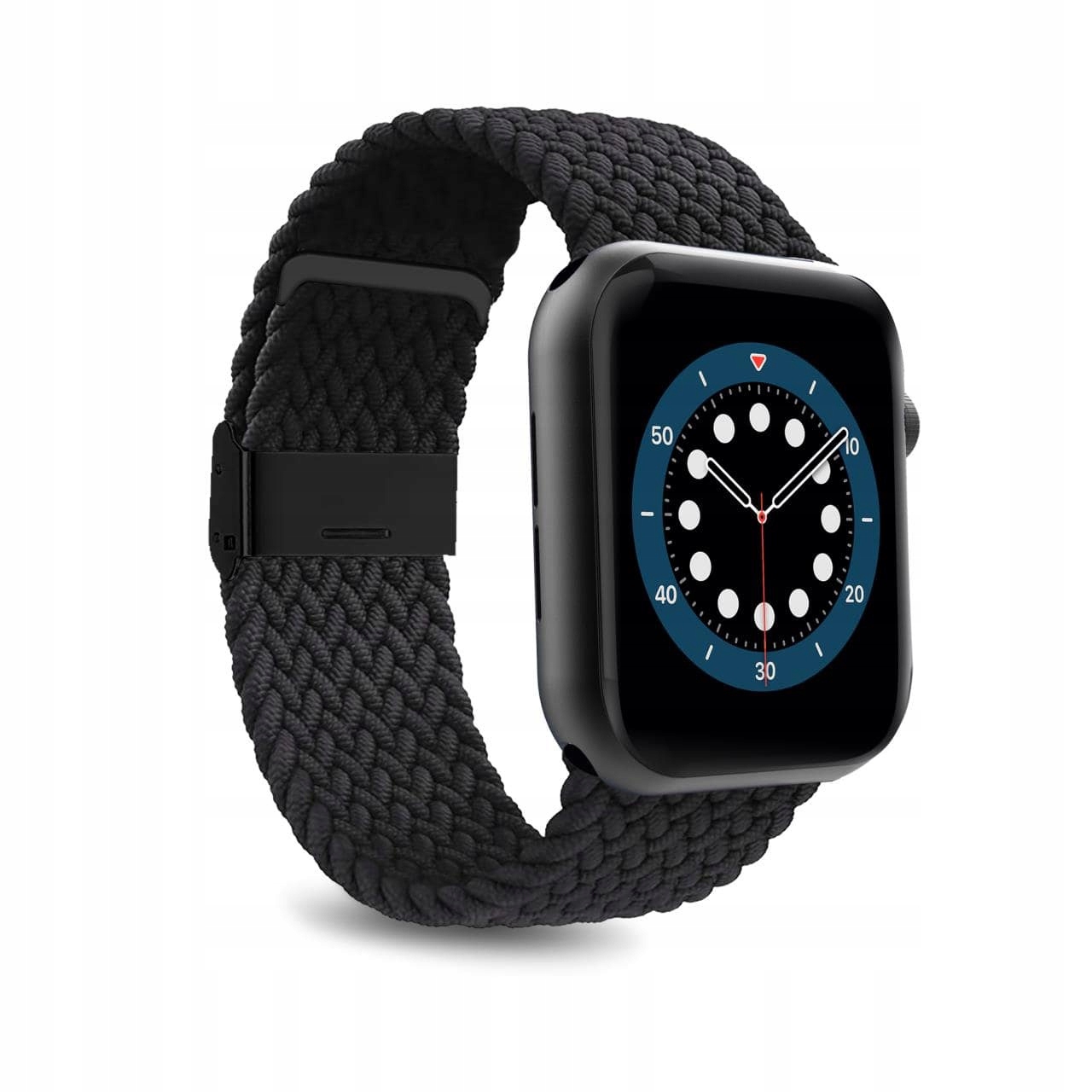 Nylonový řemínek pro Apple Watch 42 44 45 49 mm Loop černý