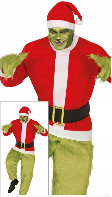Kostým pro dospělé Grinch set 52-54 L