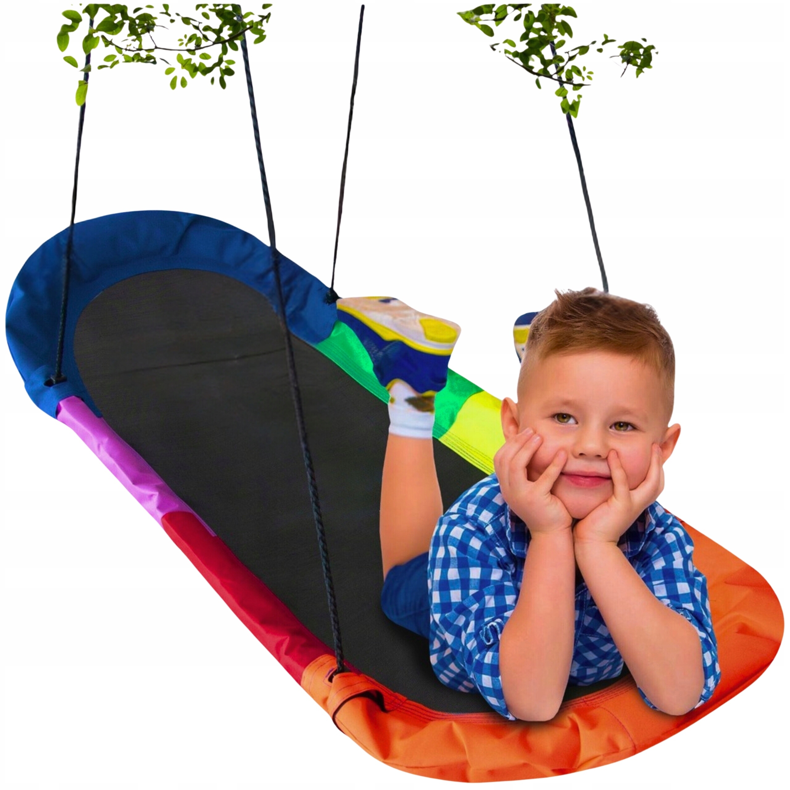 Záhradná Hojdačka Bocianie Hniezdo Obdĺžniková Hojdačka XXXL 70x165 cm