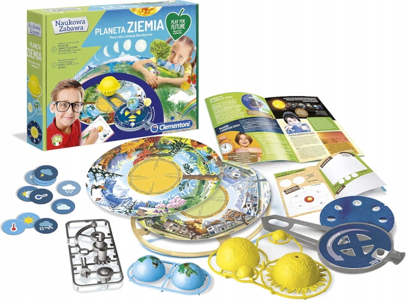 CLEMENTONI NAUKOWA ZABAWA PLANETA ZIEMIA EKOZESTAW
