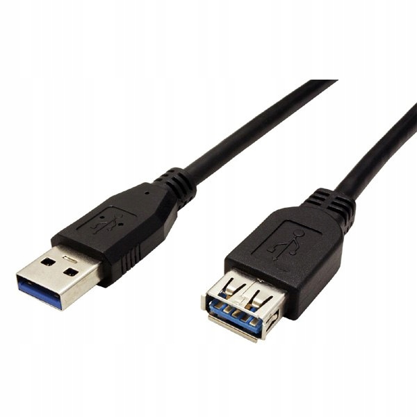 Kabel Usb (3.0) Usb A M- Usb A F 1.8m czarny