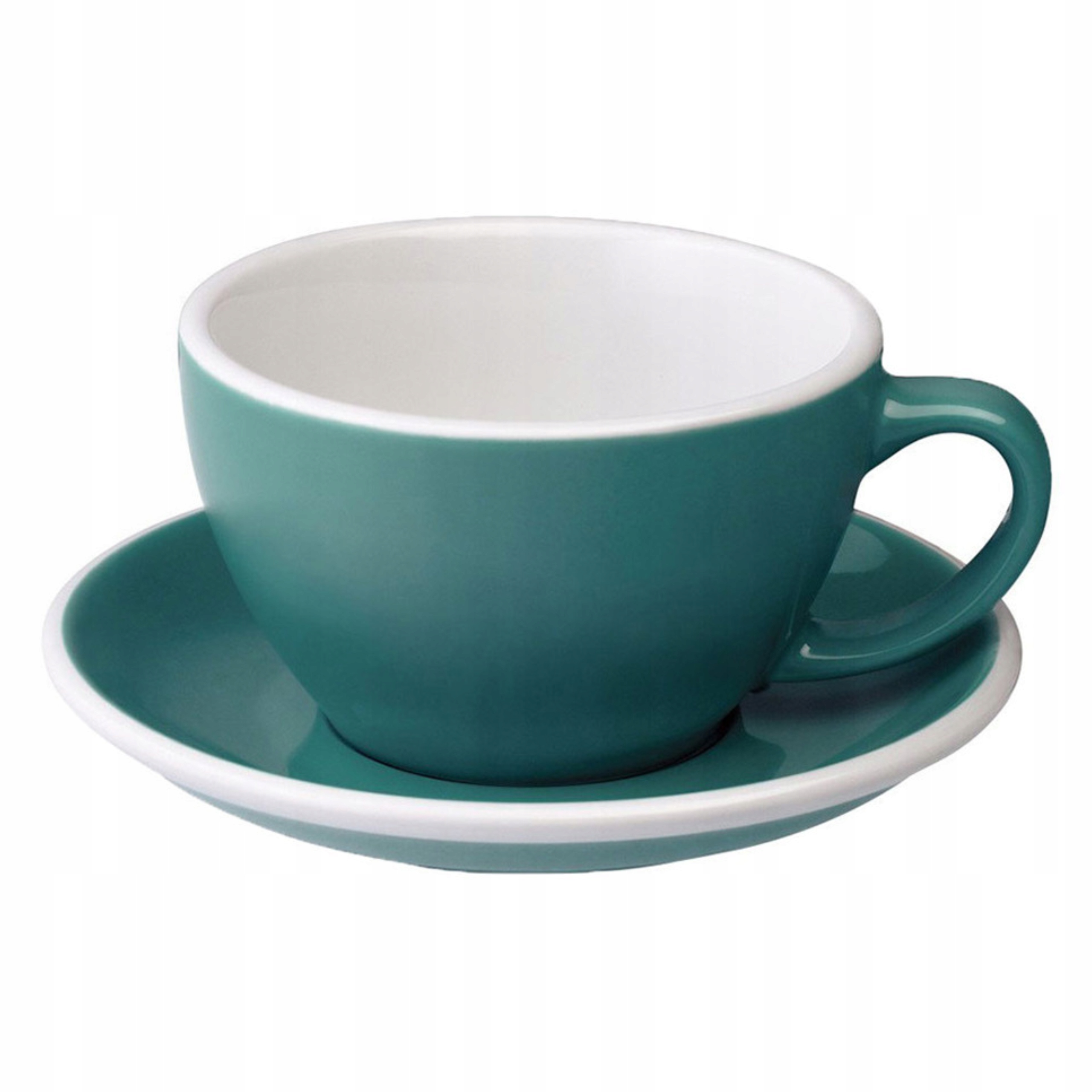 Šálek s podšálkem Cafe Latte Loveramics Egg Teal 300 ml