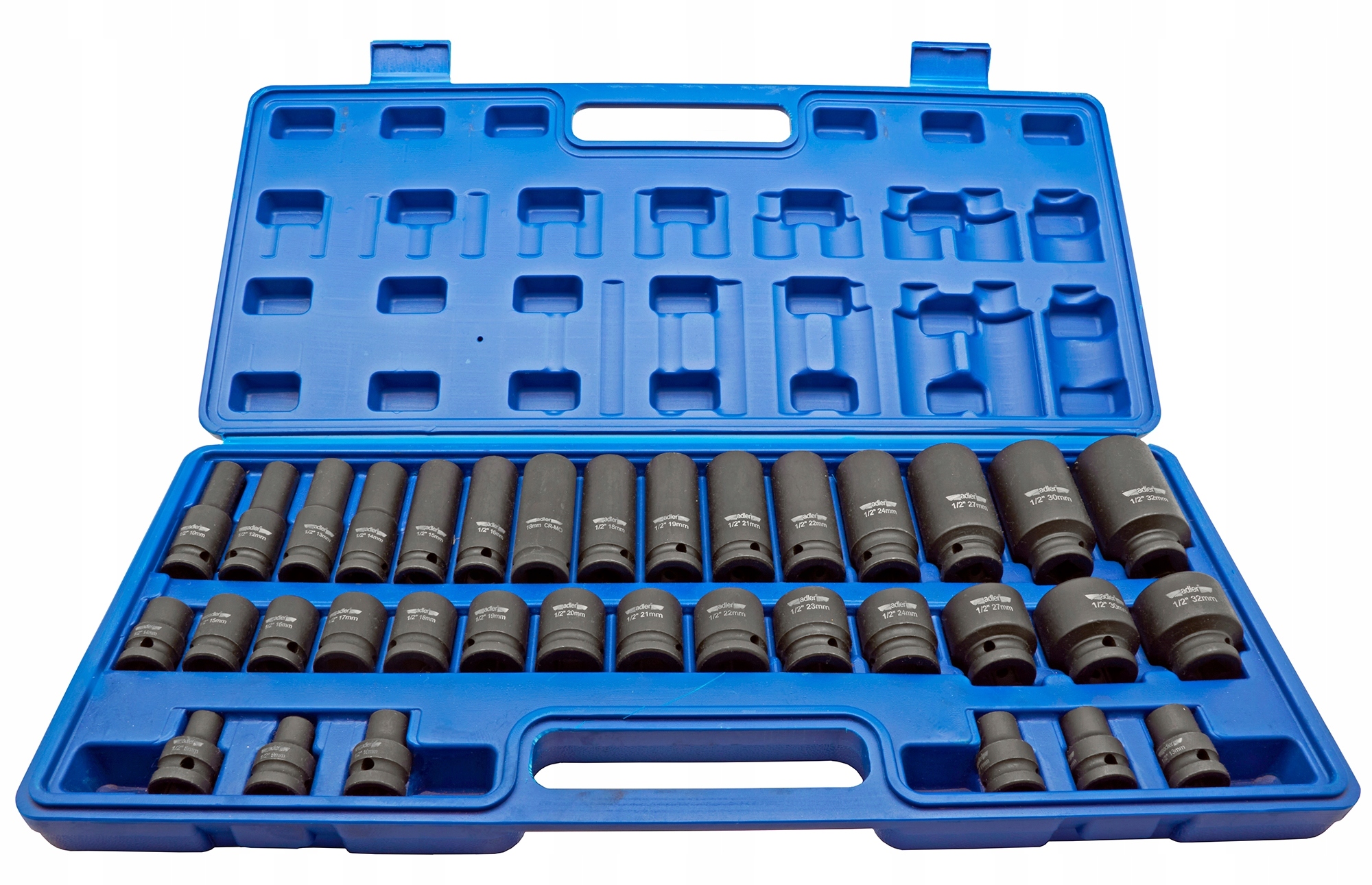 NASADKI UDAROWE 1/2 DO KLUCZ PNEUMATYCZNY NASADOWE ZESTAW NASADEK CR-MO