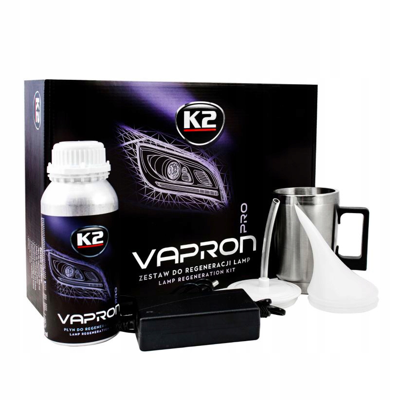 K2 VAPRON Zestaw do Regeneracji Lamp reflektorów czajniczek + papiery EAN (GTIN) 5906534018342