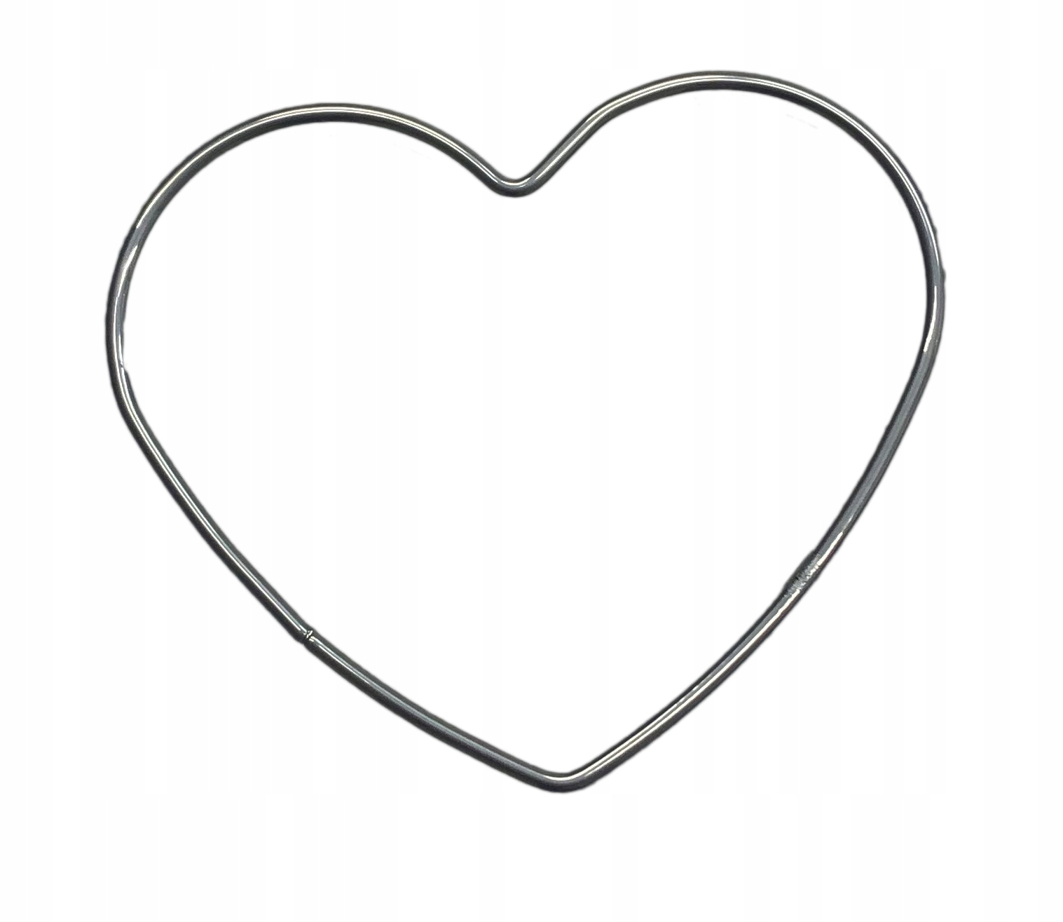 

Obręcz metalowa Serce Srebrne do łapacza snów 12cm