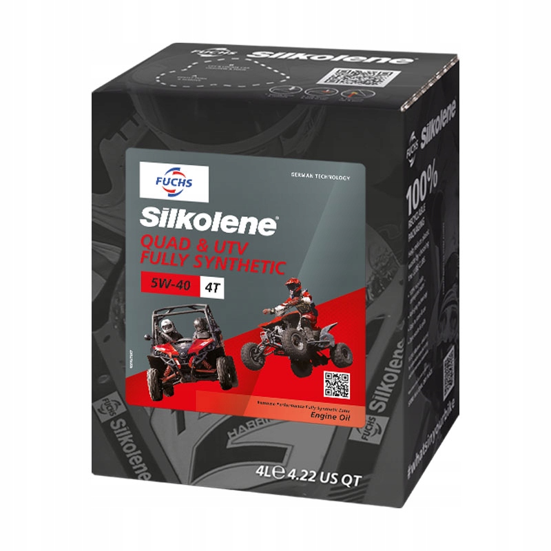 Prémiový Motorový Olej 4T 5W40 Cube 4L Syntetika Utv Atv Fully Synthetic
