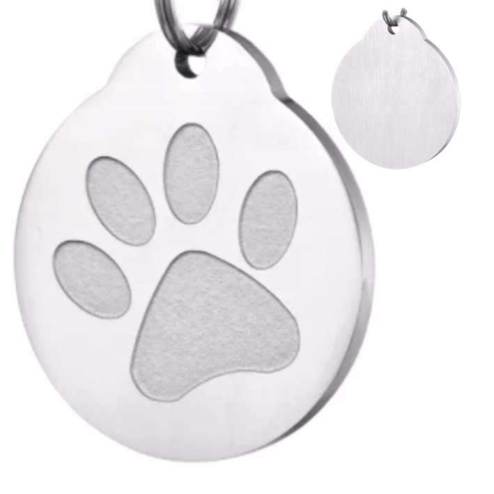 

Adresówka dla małego psa ID Tag Łapka sr +grawer