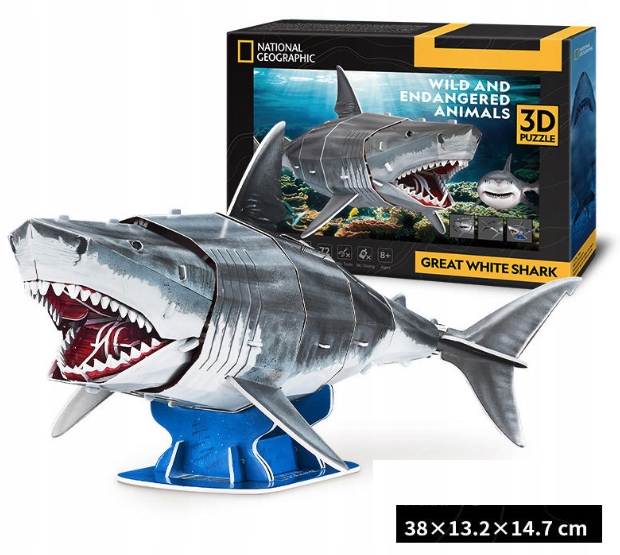 CUBIC FUN PUZZLE 3D NATIONAL GEOGRA ŻARŁACZ BIAŁY