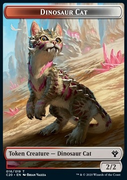

2x Dinosaur Cat // Bird Token C20 * Gratisy Pjotre