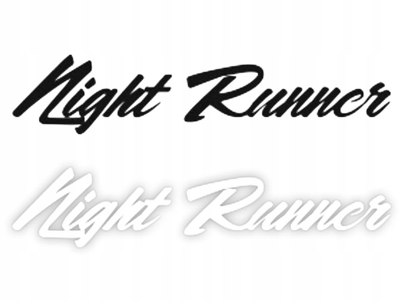 Night Runner W03 - Naklejka na samochód na auto KOLOR