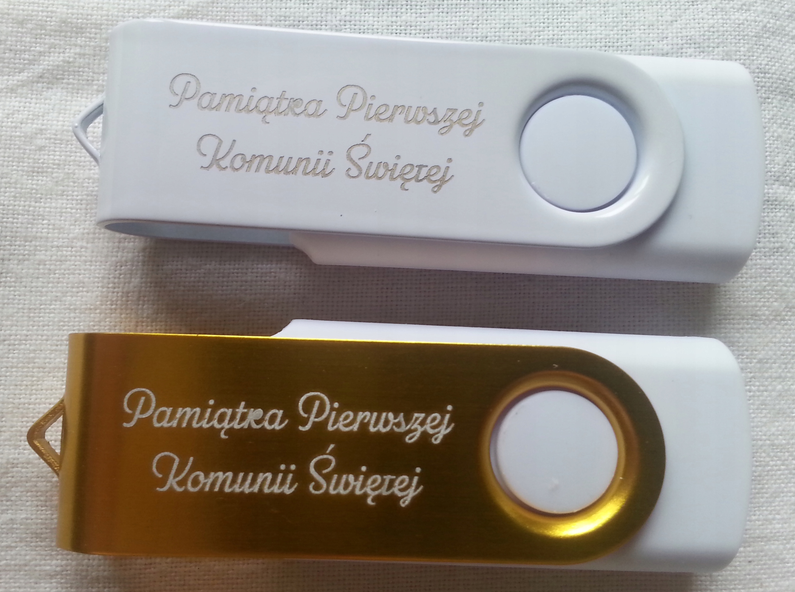 Pendrive 2GB usb2.0 biały + nadruk, grawer 10szt. Kolor biały