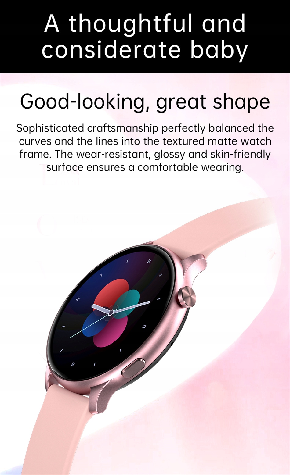 Smart Watch Bluetooth Bracelet Watch Kolor dominujący czarny