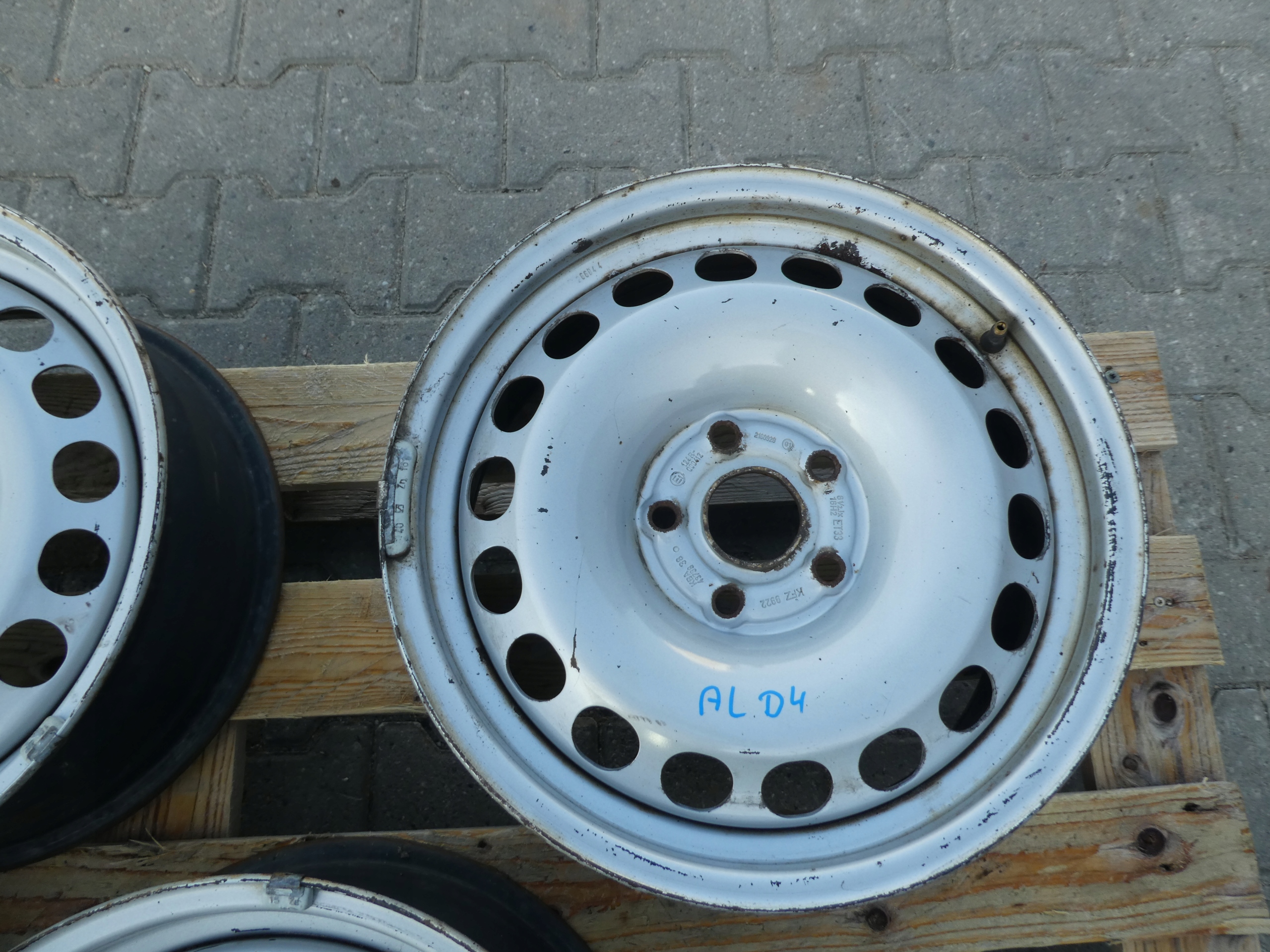 4X CERCHI FERRO VW 5X112 16 KBA43738