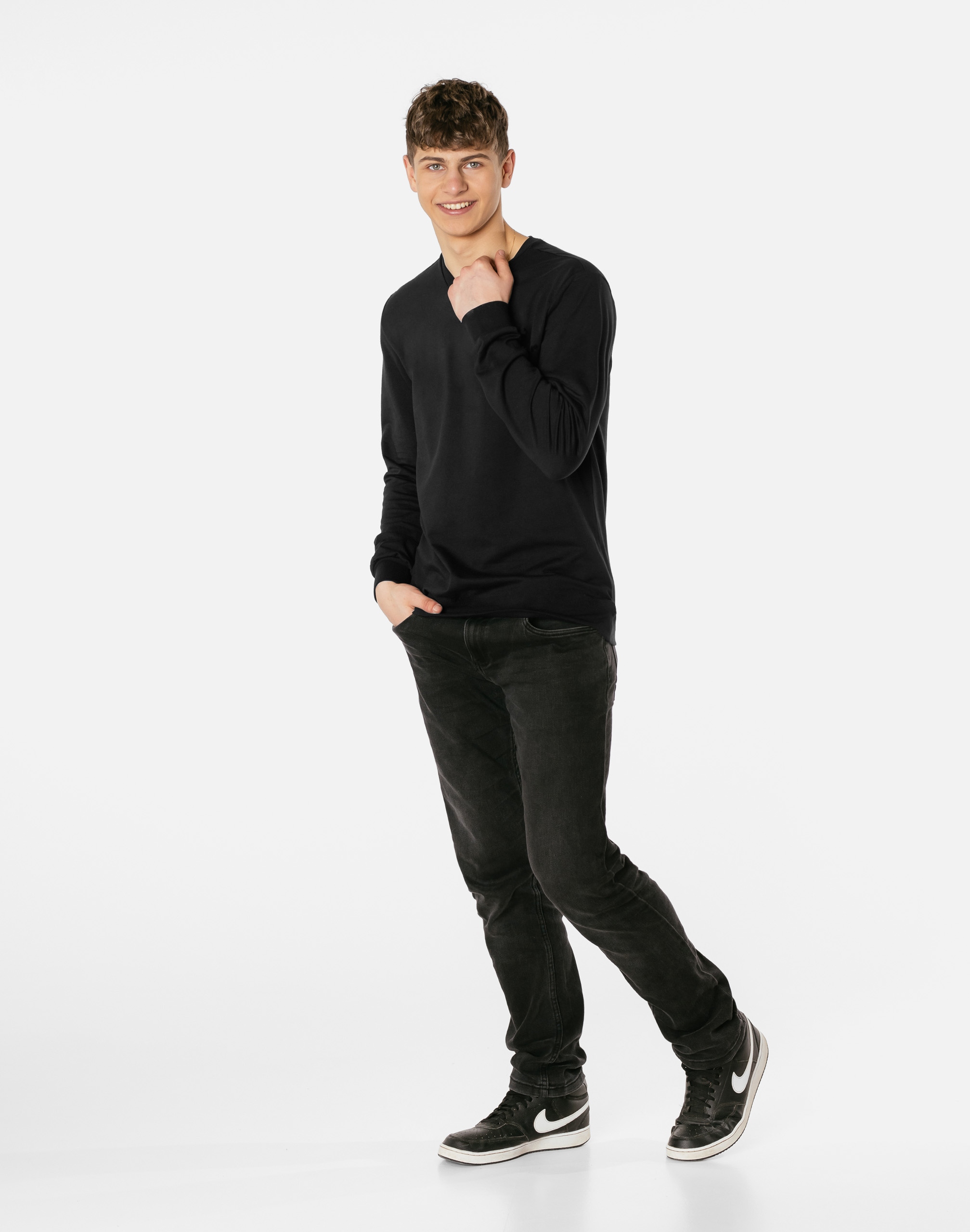 Duża Bluza Koszulka Męska 100% Bawełniana Podkoszulek Długi Rękaw K17-2 6XL Marka Megitarnow