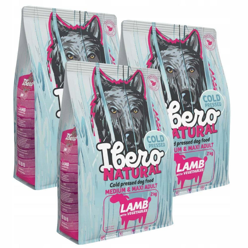 Levně Krmivo pro psy jehněčí 6 kg Ibero Cold Press pro střední a velká plemena