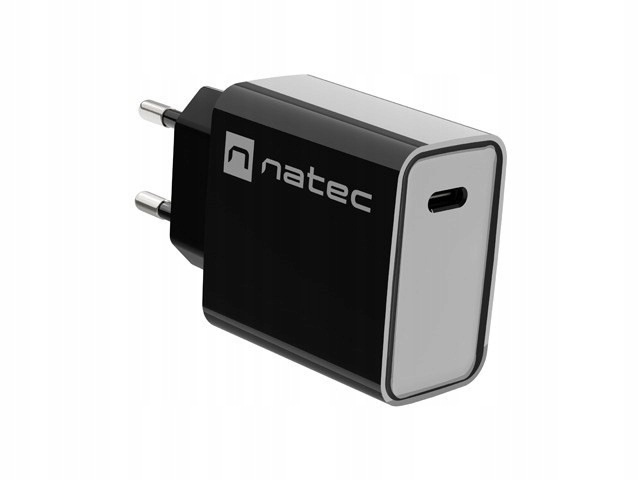 Natec Ładowarka Sieciowa Ribera Usb-c 20W Power Delivery Czarna NUC-2060