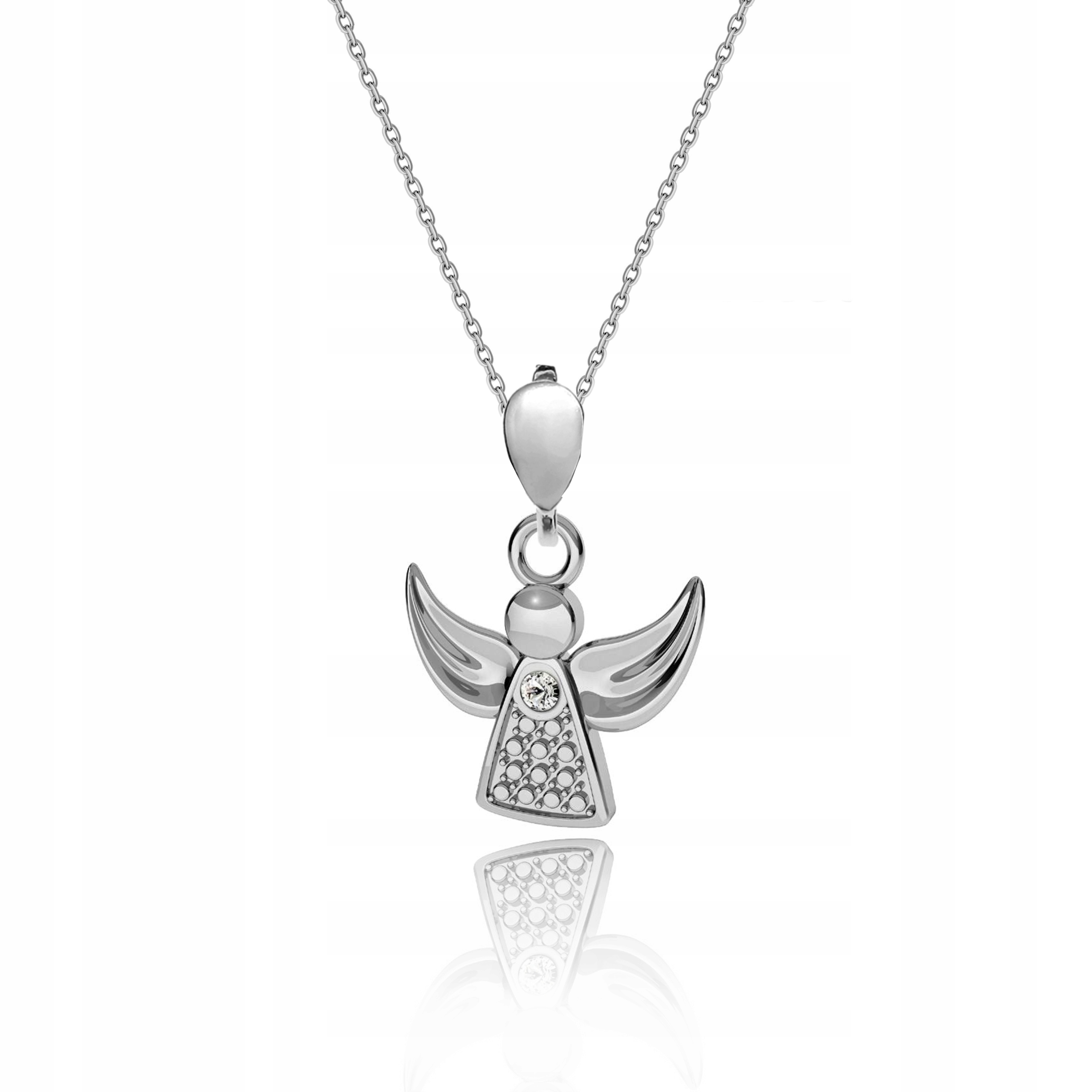 

Srebrny Naszyjnik Anioł Z Cyrkonią srebro 925