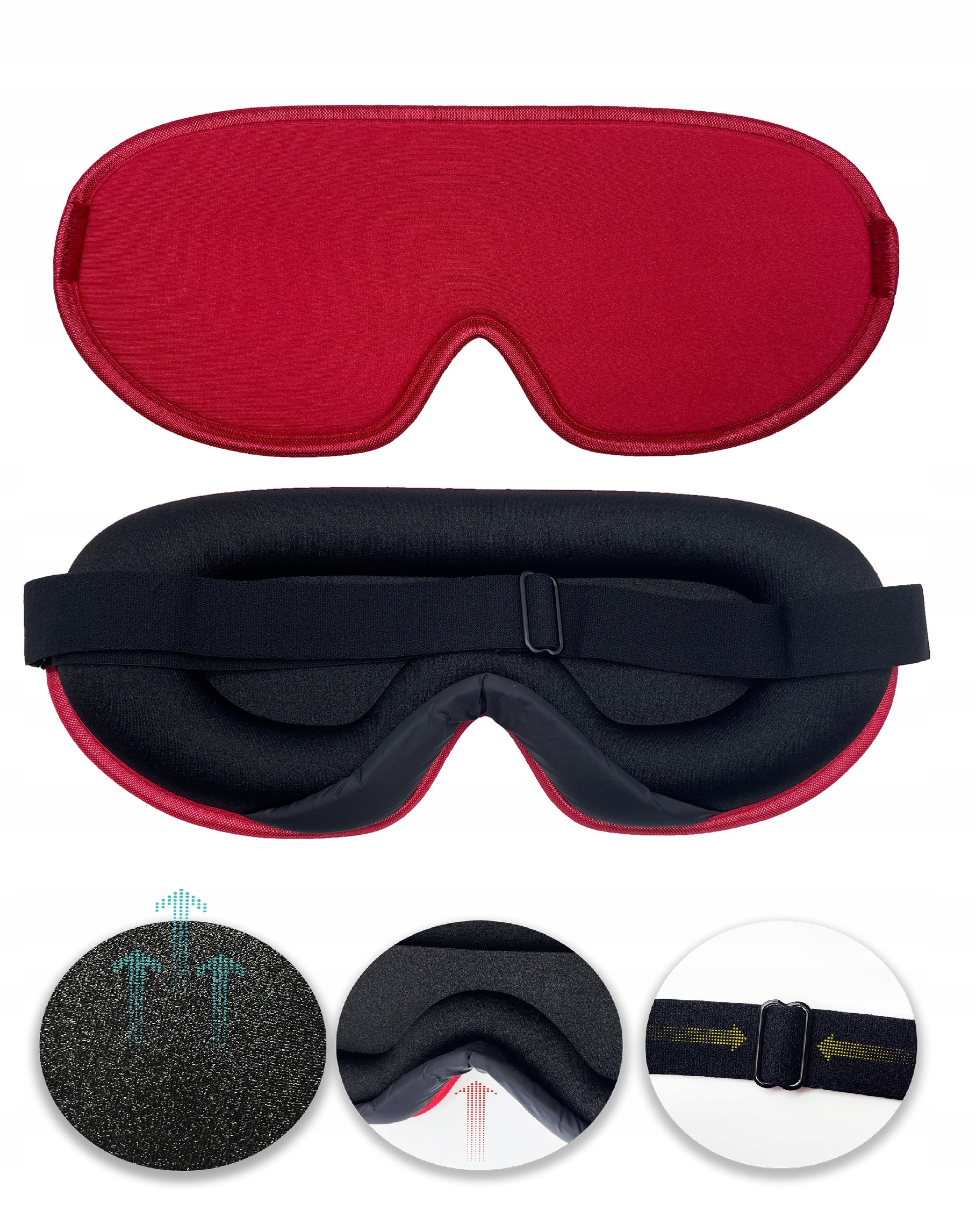 

Opaska Maska Na Oczy 3D Do Spania Zaciemniająca