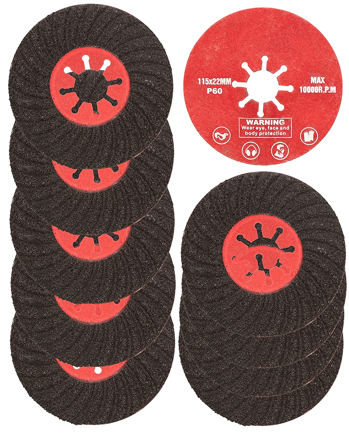 10X DYSK ŚCIERNY TARCZA SZLIFOWANIE GRESU 60 GR