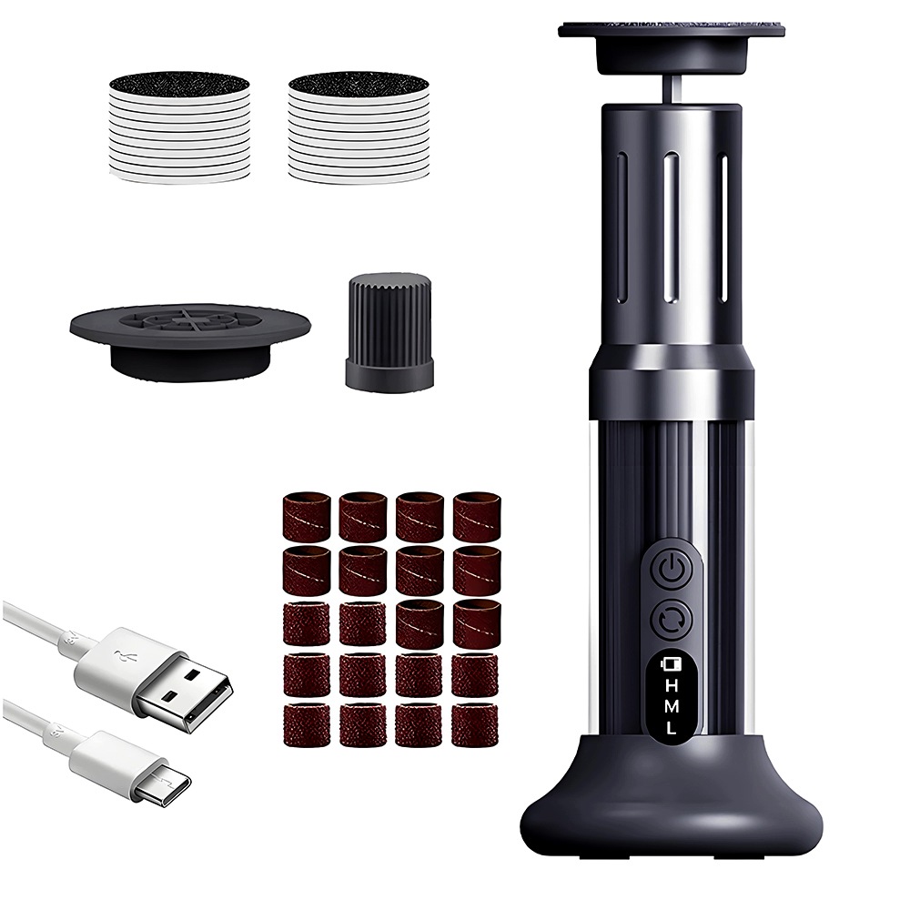 Elektrická Struhadlo Na Paty Bruska Na Nehty Odstraňování Zrohovatělin Led Usb