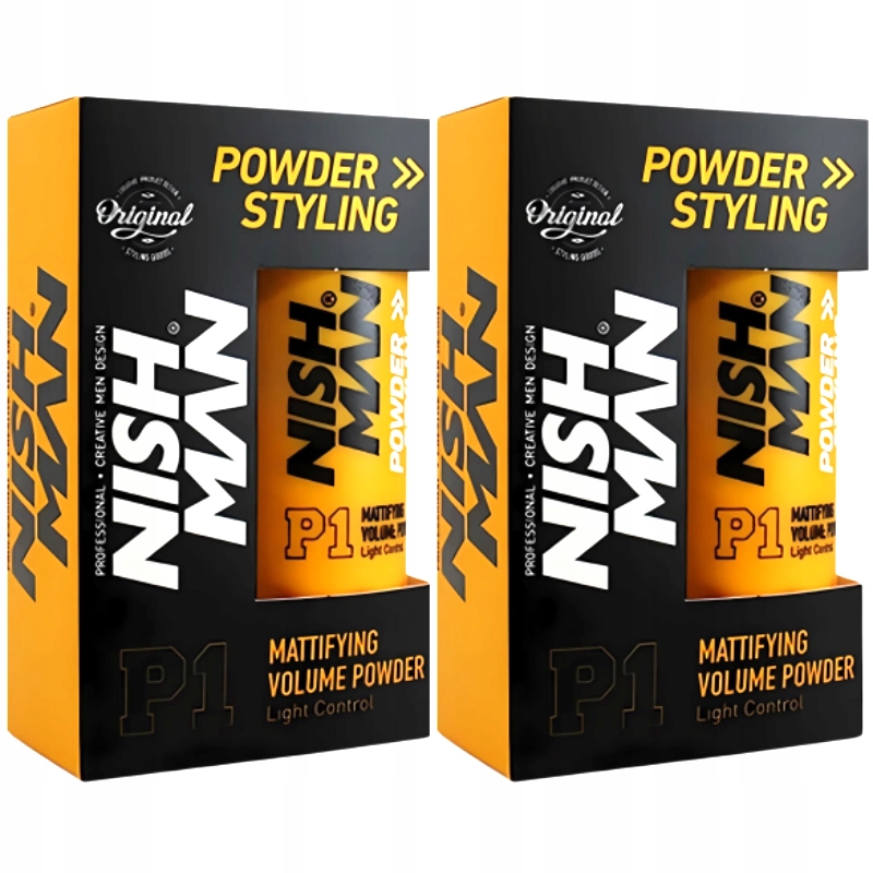 Nishman P1 Light Control Hair Powder, Puder do włosów Dwupak 2x 20g