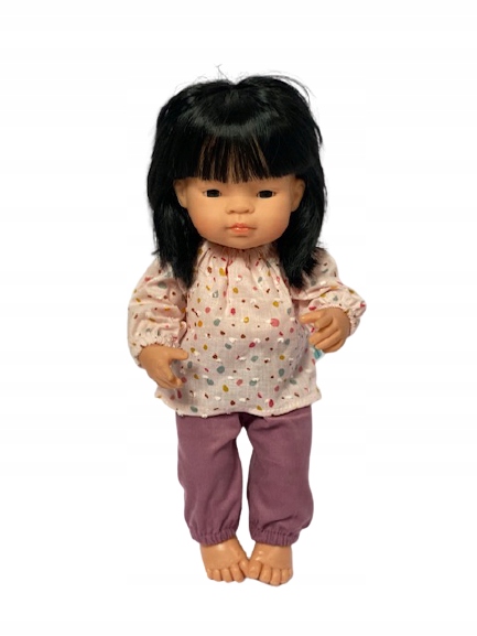 

Ubranko dla lalki Miniland 38 cm spodenki i tunika