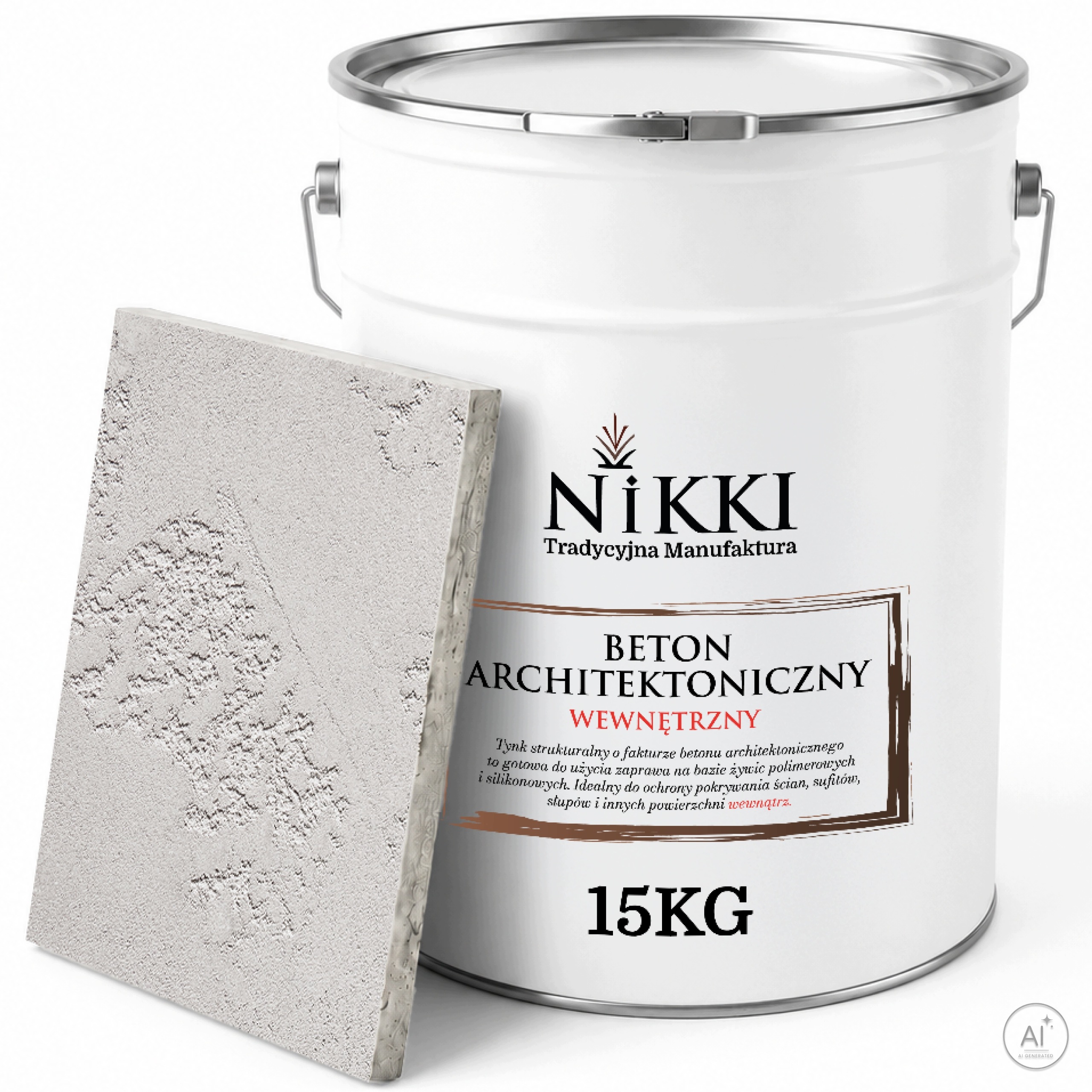 Dekorativní architektonický beton vnitřní 10 m2 15 kg, šedý světlý F264