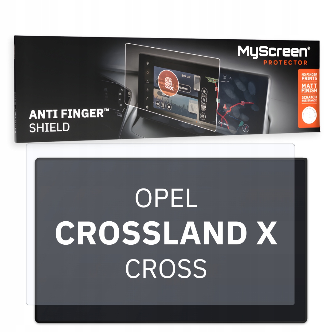 Matná fólie pro Opel Crossland X Cross 2017 2020 Hlavní displej 7" MyScreen