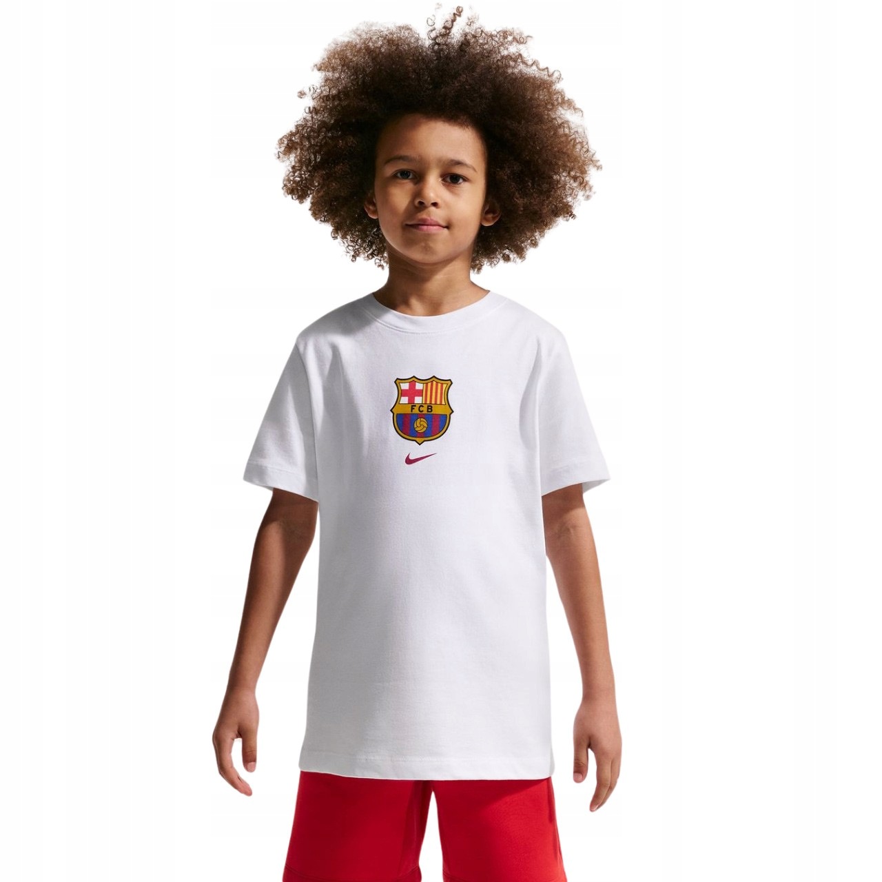 Koszulka młodzieżowa Nike Fc Barcelona biała IM1708 100